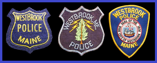 Westbrook Police Department Uniform Shoulder Patches, Original Design (1959), 2nd Design (1962) and 