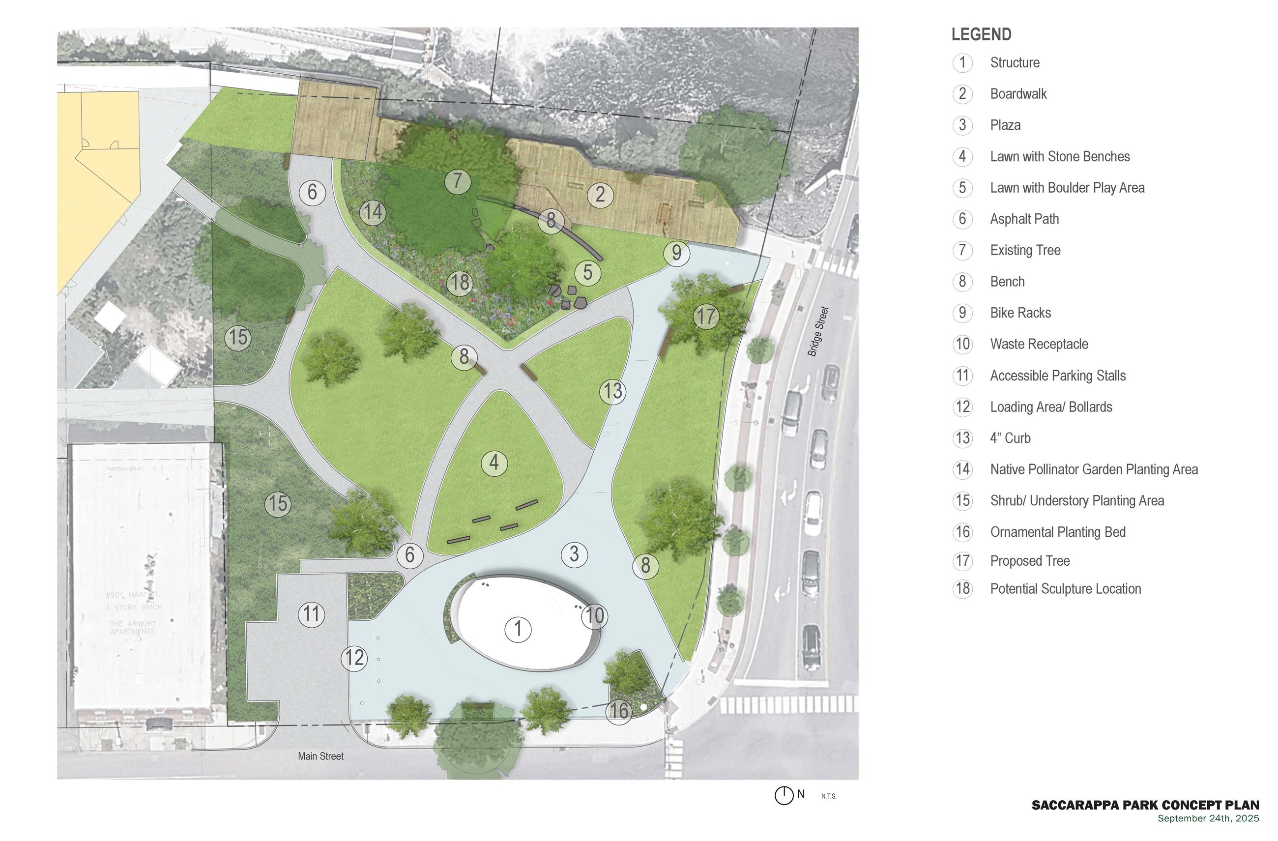 Saccarappa Park Illustrative Design